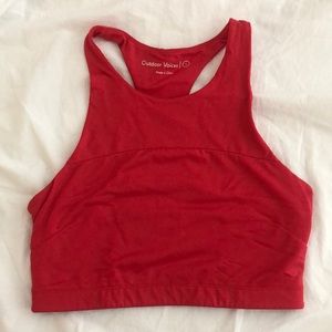 Outdoor Voices Scarlet TechSweat Crop Bra